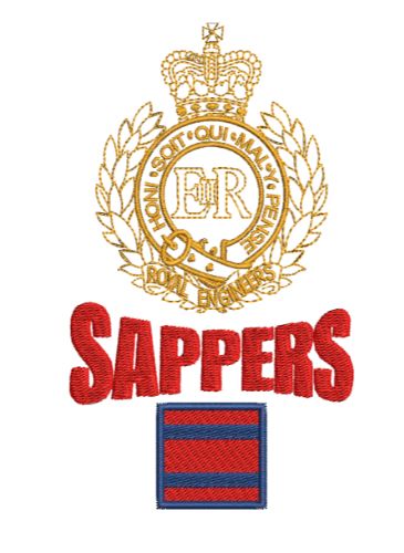 RE/TRF/SAPPERS embroidered Tshirt